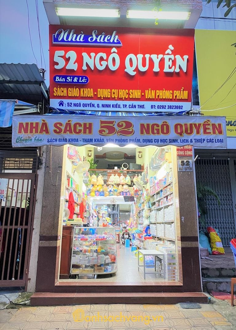 Nhà Sách 52 Ngô Quyền tại Ninh Kiều Cần Thơ