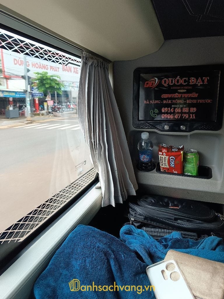 Nhà xe Quốc Đạt với xe limousine giường nằm tuyến Đà Nẵng đi Buôn Ma Thuột