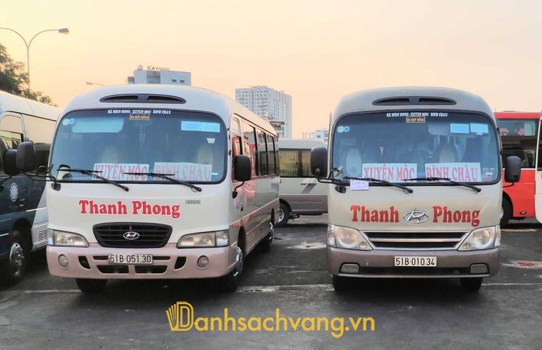 Nhà xe Thanh Phong ghế ngồi 16 chỗ phục vụ tuyến Sài Gòn đi Xuyên Mộc