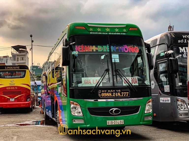 Nhà xe Kính Diên Hồng - xe limousine Sài Gòn đi Gia Lai