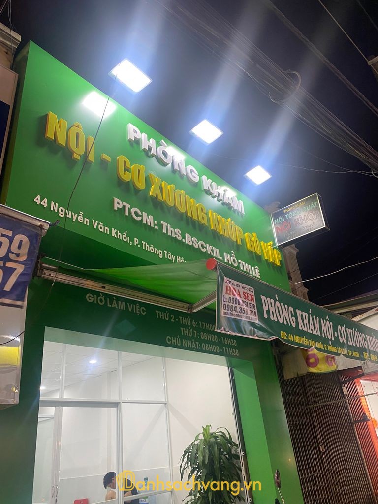 Phòng khám Nội Cơ Xương Khớp BS Hồ Thị Lê tại Gò Vấp