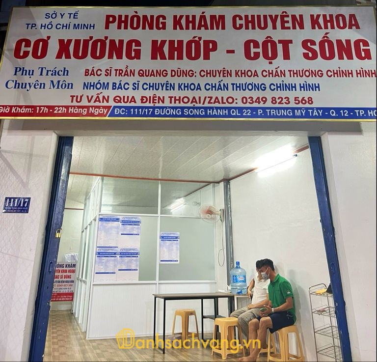 Phòng khám cơ xương khớp cột sống bác sĩ Dũng tại TPHCM
