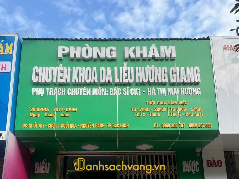 Phòng Khám Da Liễu Hương Giang tại đường Nguyễn Đăng Kinh Bắc, Bắc Ninh