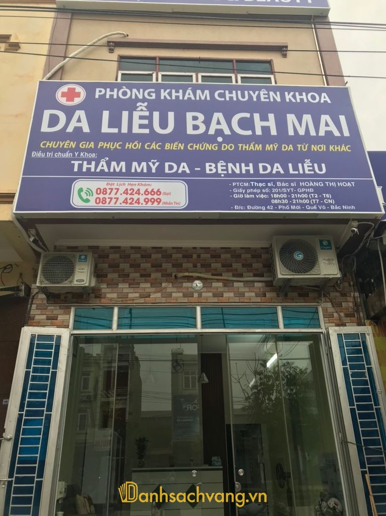 Phòng Khám Da Liễu Bạch Mai trên đường 42 Quế Võ Bắc Ninh