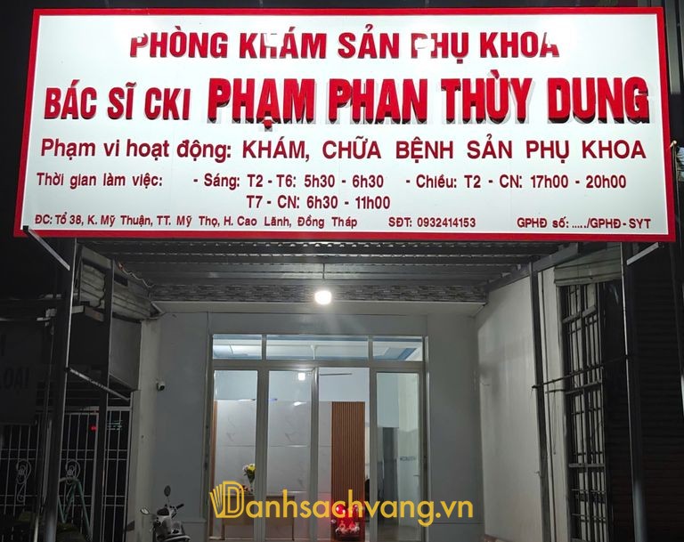 Phòng khám Sản Phụ Khoa BSCKI Phạm Phan Thùy Dung tại Đồng Tháp