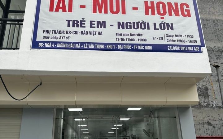 9 Phòng khám tai mũi họng ở Bắc Ninh uy tín, máy móc hiện đại