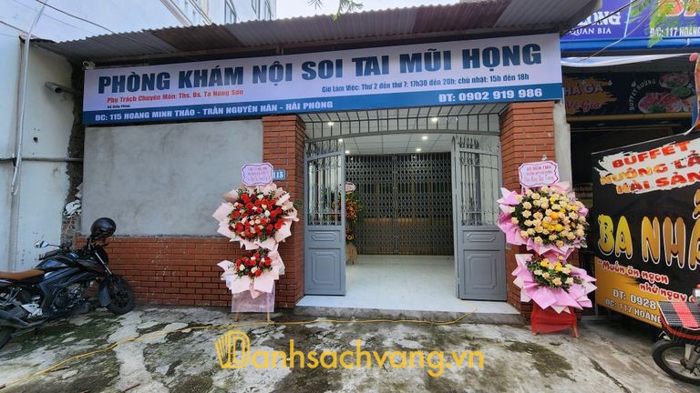 Phòng khám Tai Mũi Họng 115 Hoàng Minh Thảo Hải Phòng