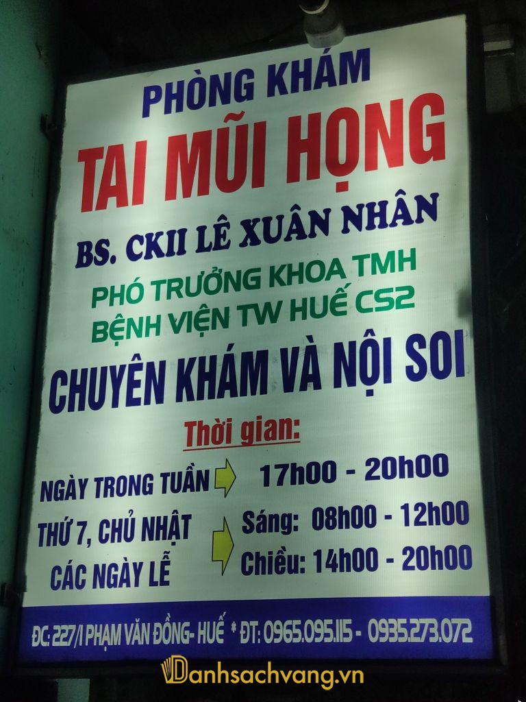 Phòng khám Tai Mũi Họng Thiên Phúc tại Phạm Văn Đồng Huế
