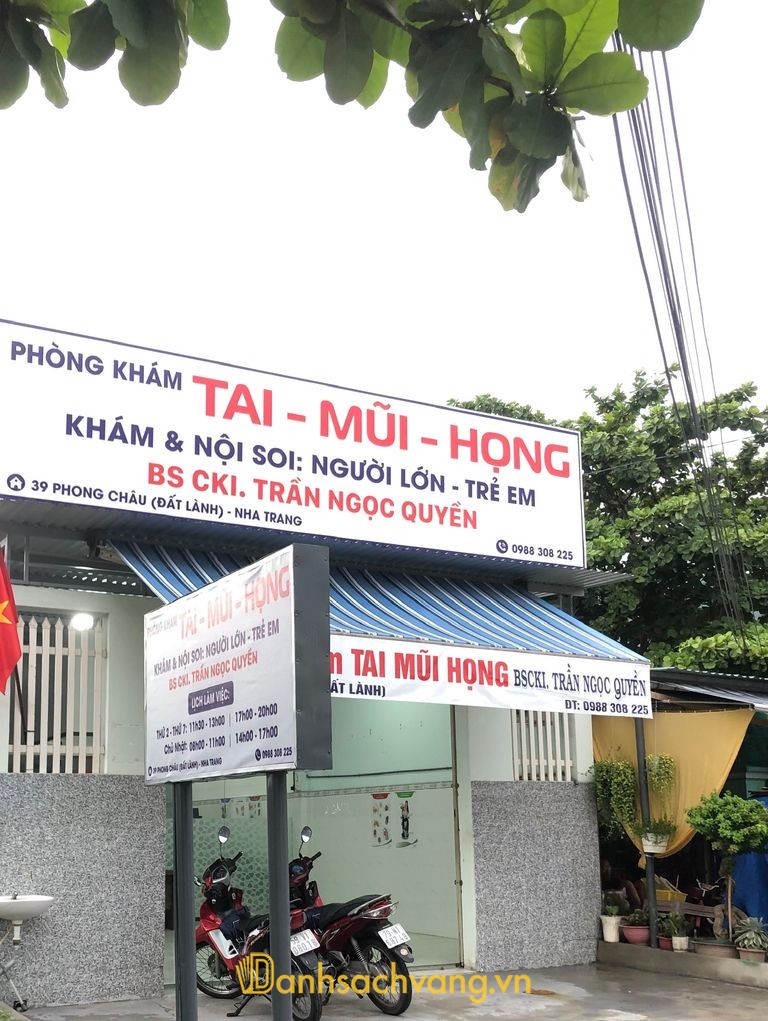 Phòng khám Tai Mũi Họng bác sĩ Trần Ngọc Quyền tại 39 Phong Châu