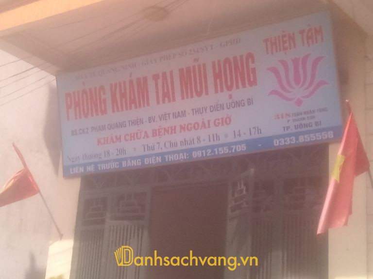 Phòng khám Tai Mũi Họng bác sĩ Thiện tại Uông Bí Quảng Ninh