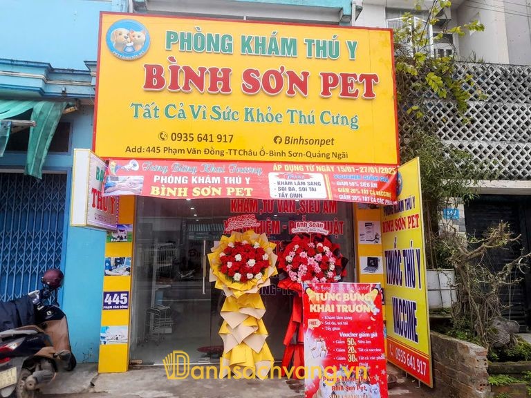 Phòng khám thú y Bình Sơn Pet ở Quảng Ngãi