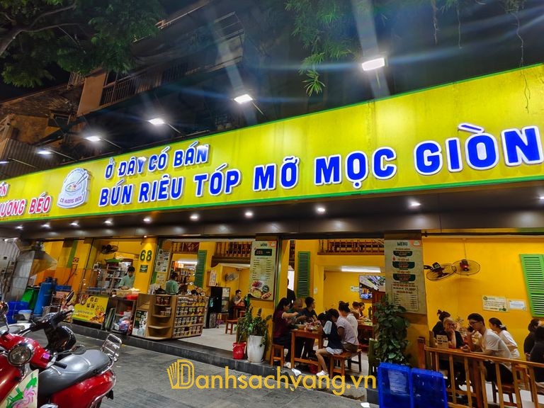 Bún Riêu Tóp Mỡ Mọc Giòn Cô Hương Béo tại Hà Nội