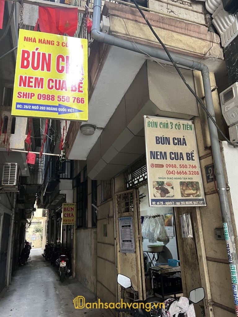 Bún Chả Ba Cô Tiên tại ngõ Hoàng Quốc Việt Hà Nội