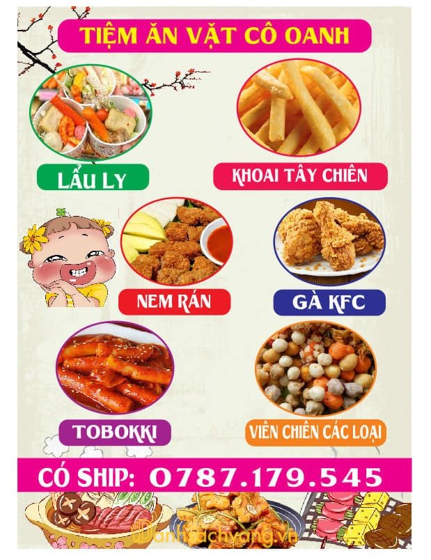 Tiệm ăn vặt cô Oanh tại Miếu Hai Xã Hải Phòng