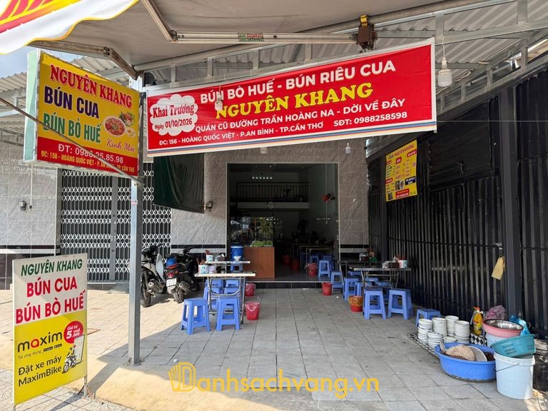 Quán Nguyên Khang bún bò Huế và bún cua tại Cần Thơ