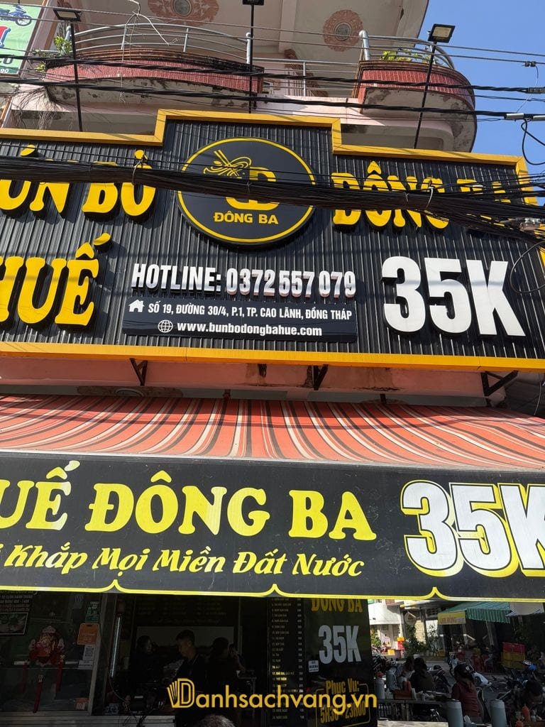 Bún bò Huế Đông Ba tại 19 đường 30 Tháng 4 Cao Lãnh Đồng Tháp