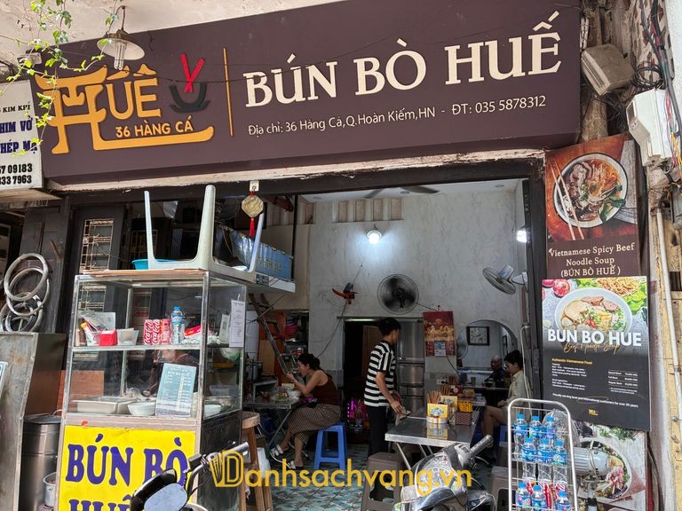 Bún Bò Huế Hàng Cá tại 36 Hàng Cá khu phố cổ Hà Nội