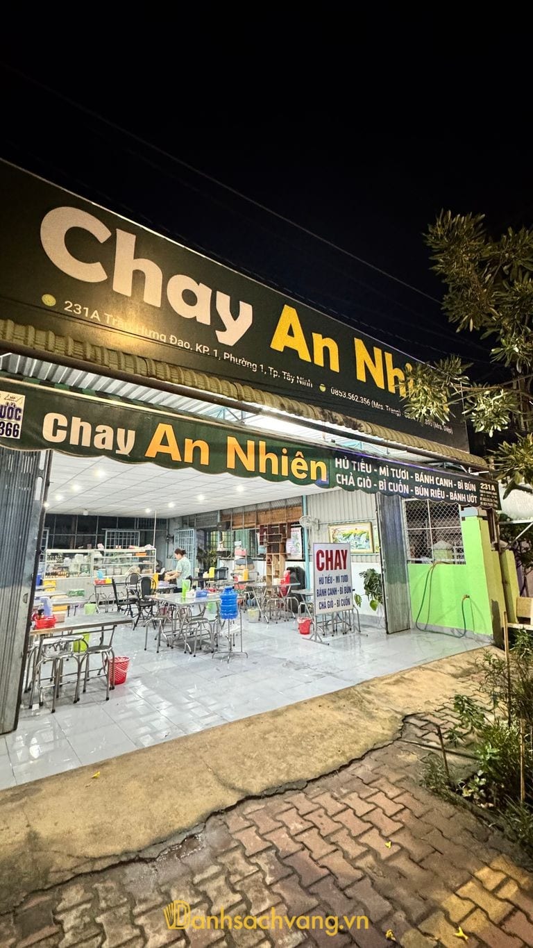 Quán Chay An Nhiên tại đường Trần Hưng Đạo Tây Ninh