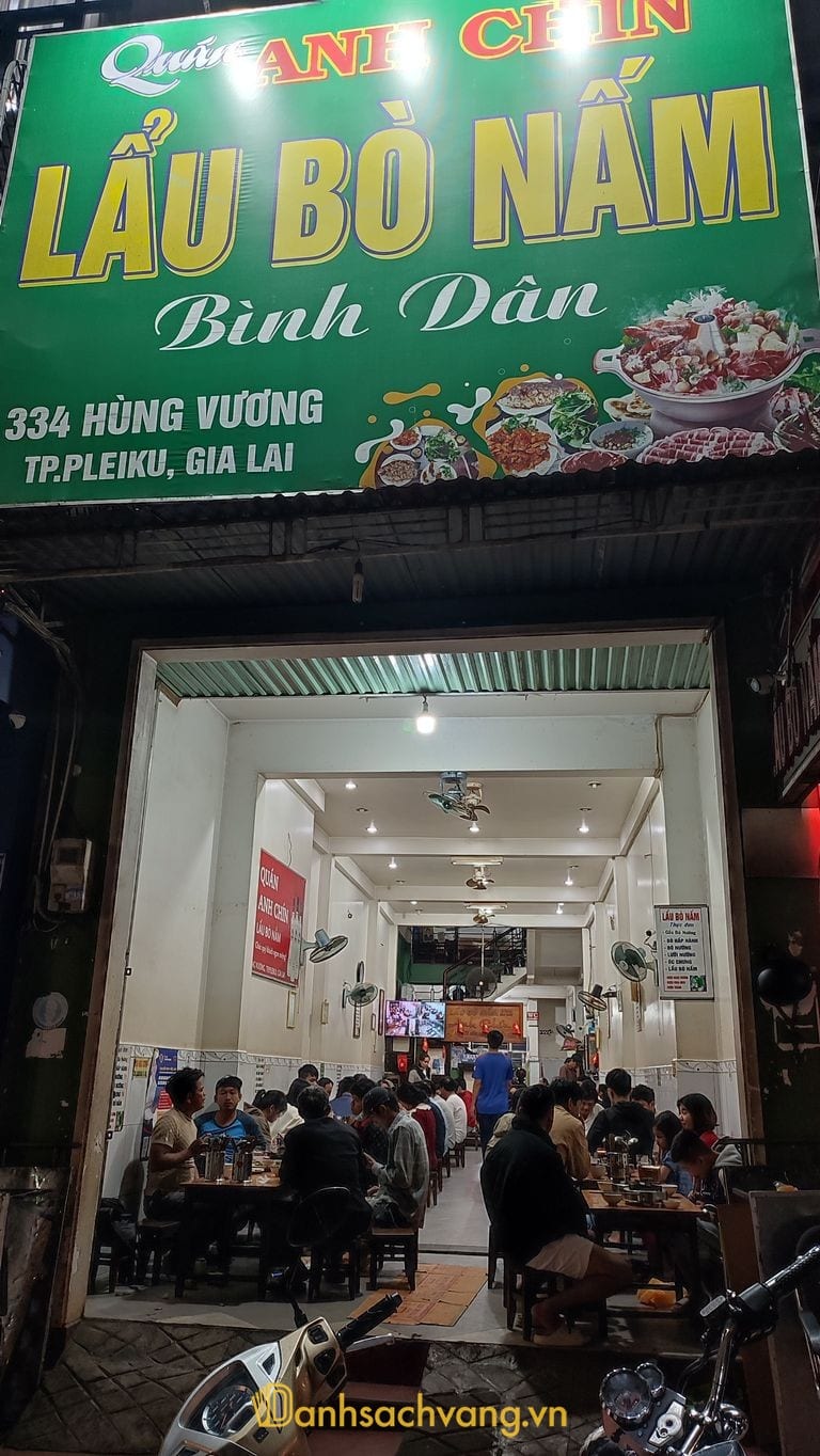 Lẩu Bò Nấm Anh Chín tại Gia Lai