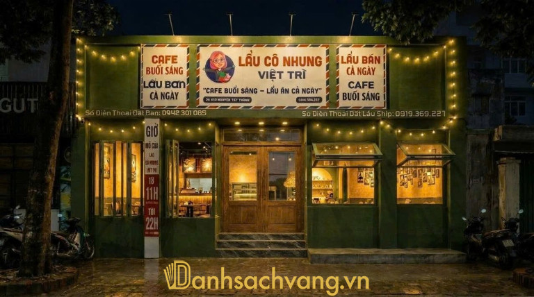 Lẩu Cô Nhung Việt Trì – 426 Nguyễn Tất Thành, Phường Việt Trì
