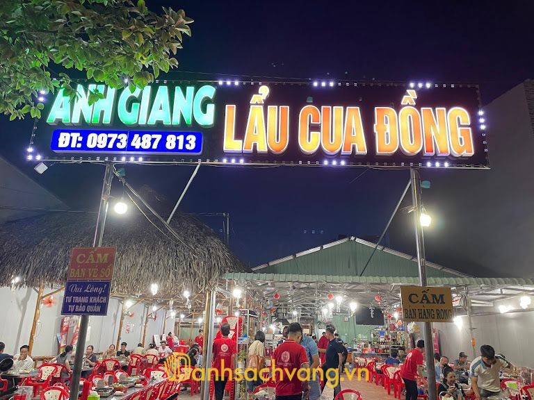 Lẩu cua đồng Anh Giang tại Cao Lãnh Đồng Tháp