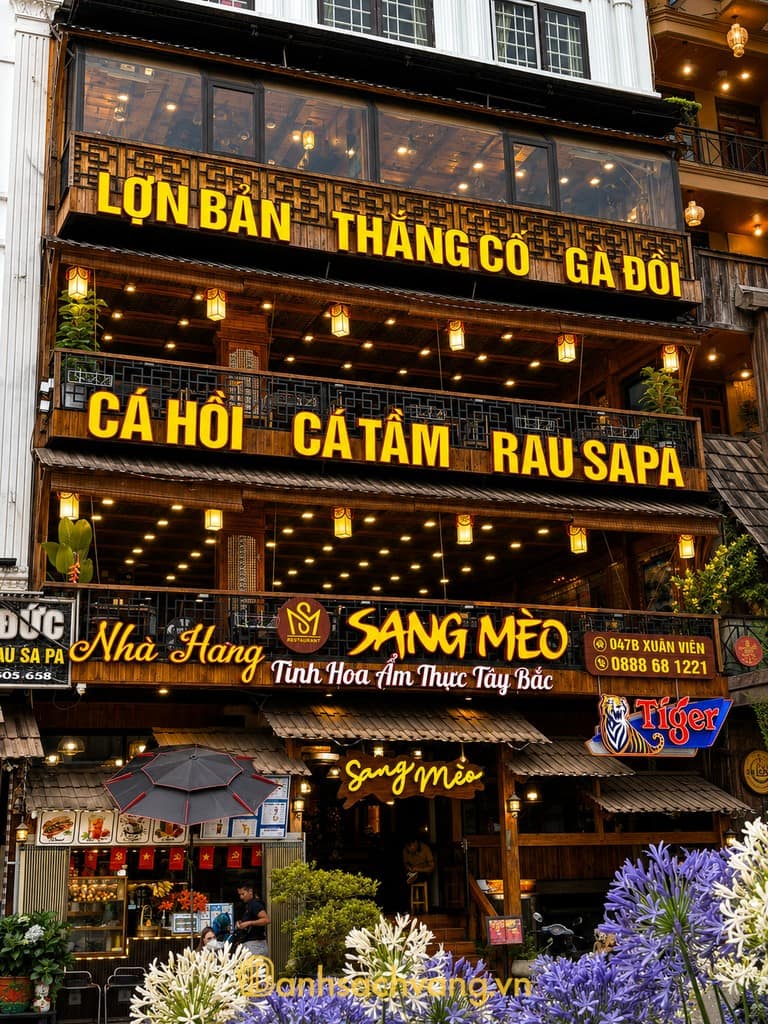 Nhà hàng Sang Mèo Sapa với các món nhậu đặc sản Tây Bắc