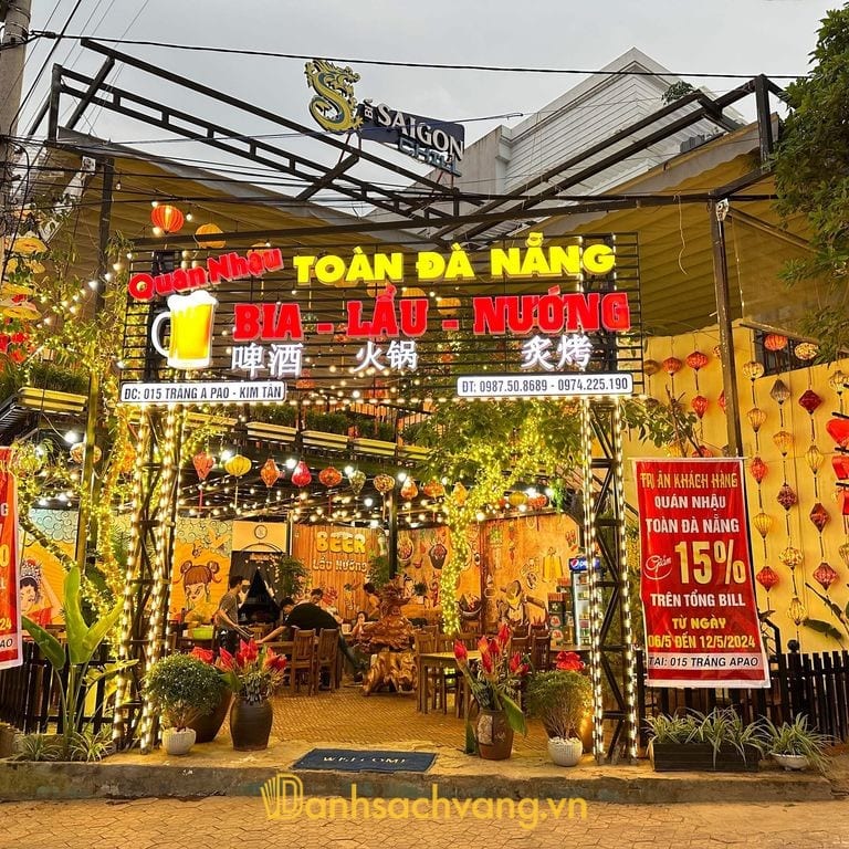 Quán Nhậu Toàn Đà Nẵng tại đường Tráng A Pao Lào Cai