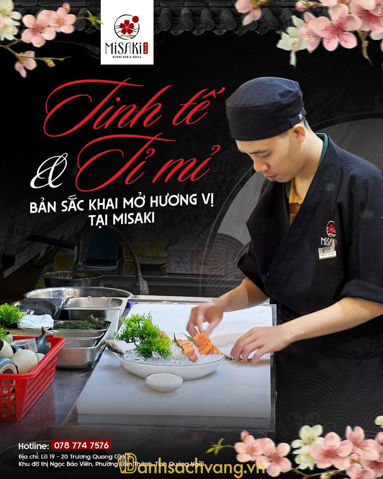 Misaki Sushi Bar & Grill – 20 Trương Quang Cận 2, Phường Cẩm Thành
