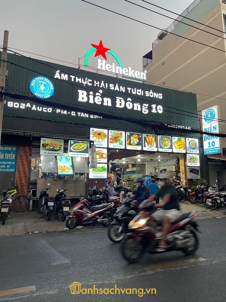Quán Hải Sản Biển Đông 10 tại Âu Cơ TPHCM