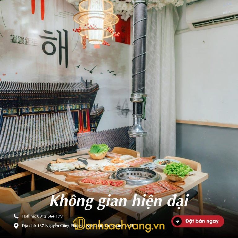 Manbok - quán lẩu nướng Hàn Quốc tại Quảng Ngãi