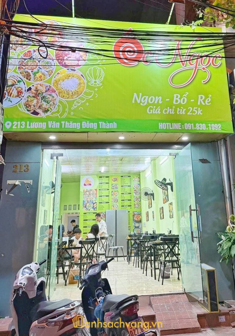 Ốc Ngọc Ngọc - quán ốc ở Ninh Bình trên đường Lương Văn Thăng