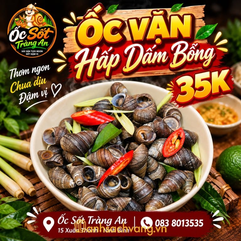 Ốc Sốt Tràng An - quán ốc ở Ninh Bình