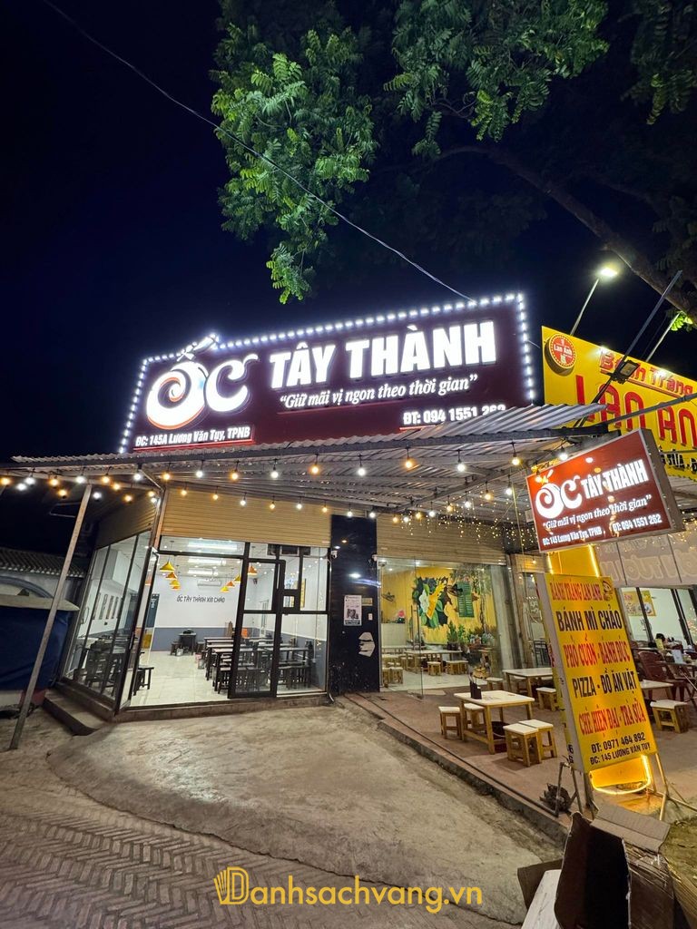 Ốc Tây Thành - quán ốc tại Lương Văn Tụy Ninh Bình