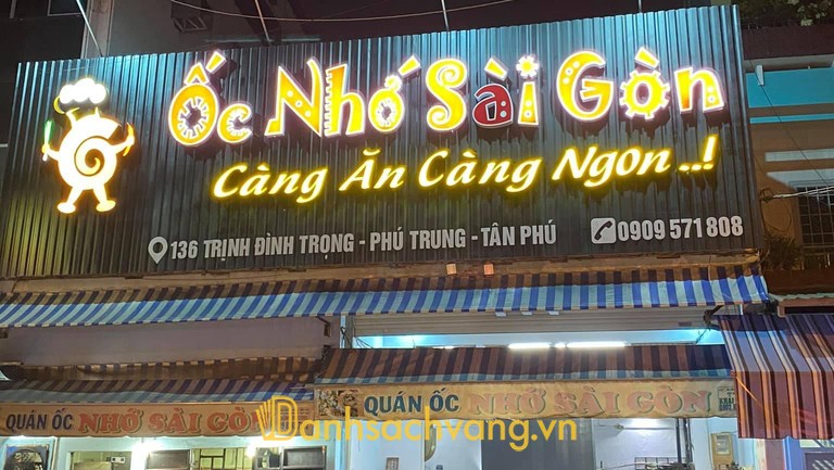 Ốc Nhớ Sài Gòn - quán ốc ở TPHCM tại Tân Phú