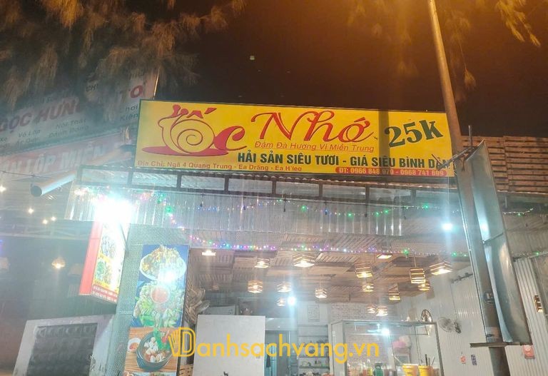 Quán Ốc Nhớ tại Ea Drăng Đắk Lắk