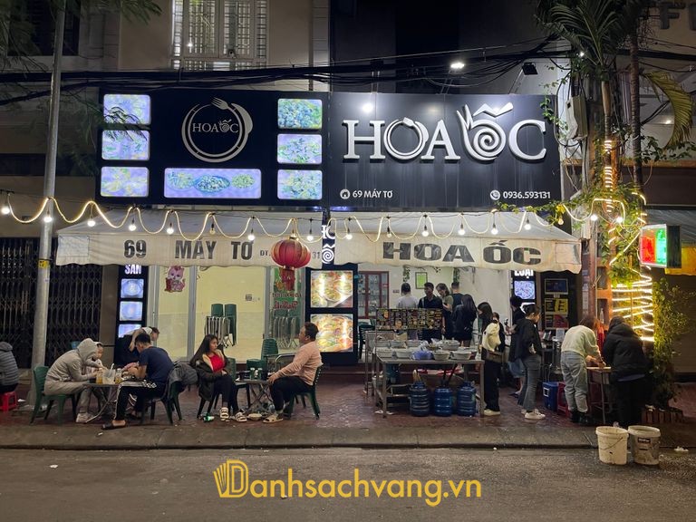 Hoa Ốc - quán ốc tại Hải Phòng trên phố Máy Tơ