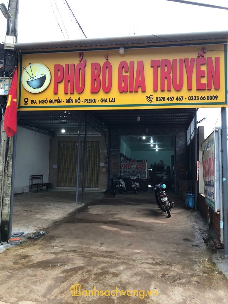 Phở Bò Gia Truyền - quán phở bò tại Biển Hồ Gia Lai