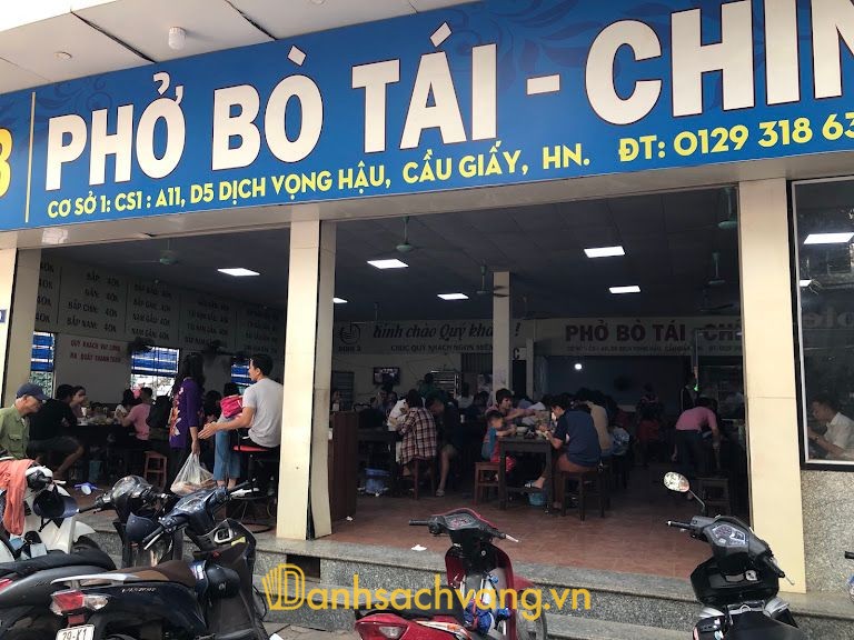 Phở Bò Định 3 - quán phở ngon ở Hà Nội khu Dịch Vọng Hậu