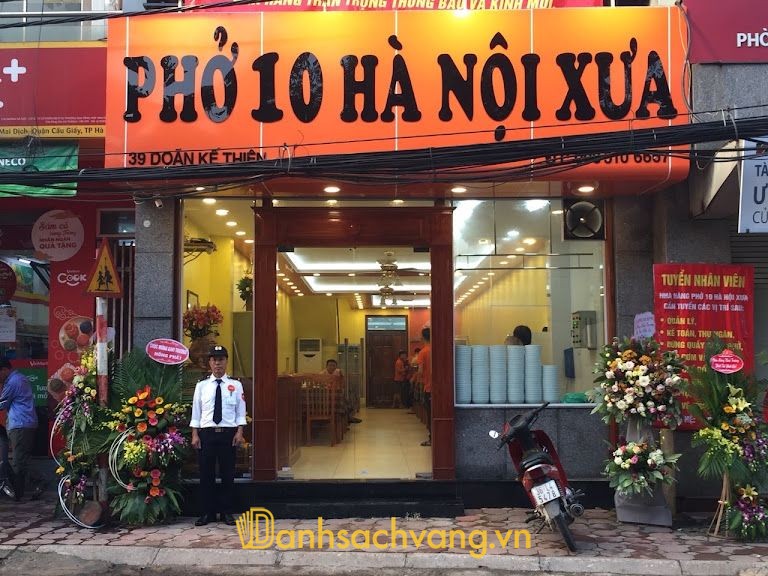 Phở 10 Hà Nội Xưa - quán phở ngon ở Hà Nội khu Doãn Kế Thiện