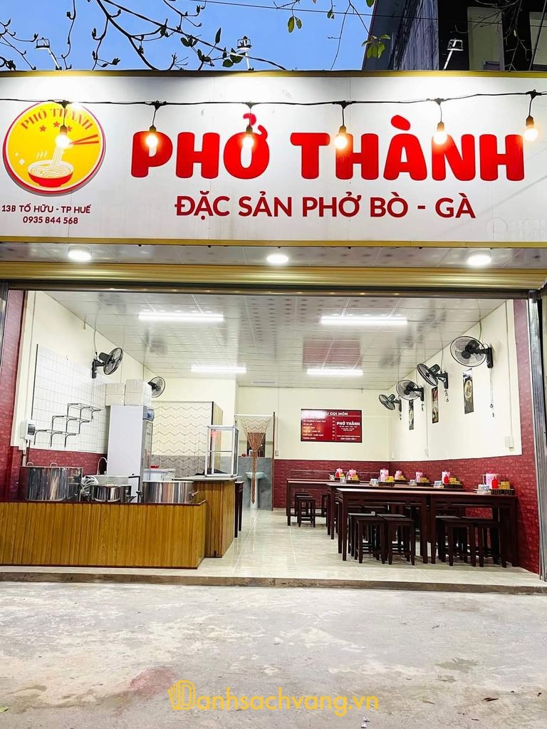 Phở Thành - quán phở bò và phở khô tại đường Tố Hữu Huế