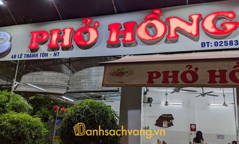 Phở Hồng - quán phở ngon ở Khánh Hòa tại 40 Lê Thánh Tôn