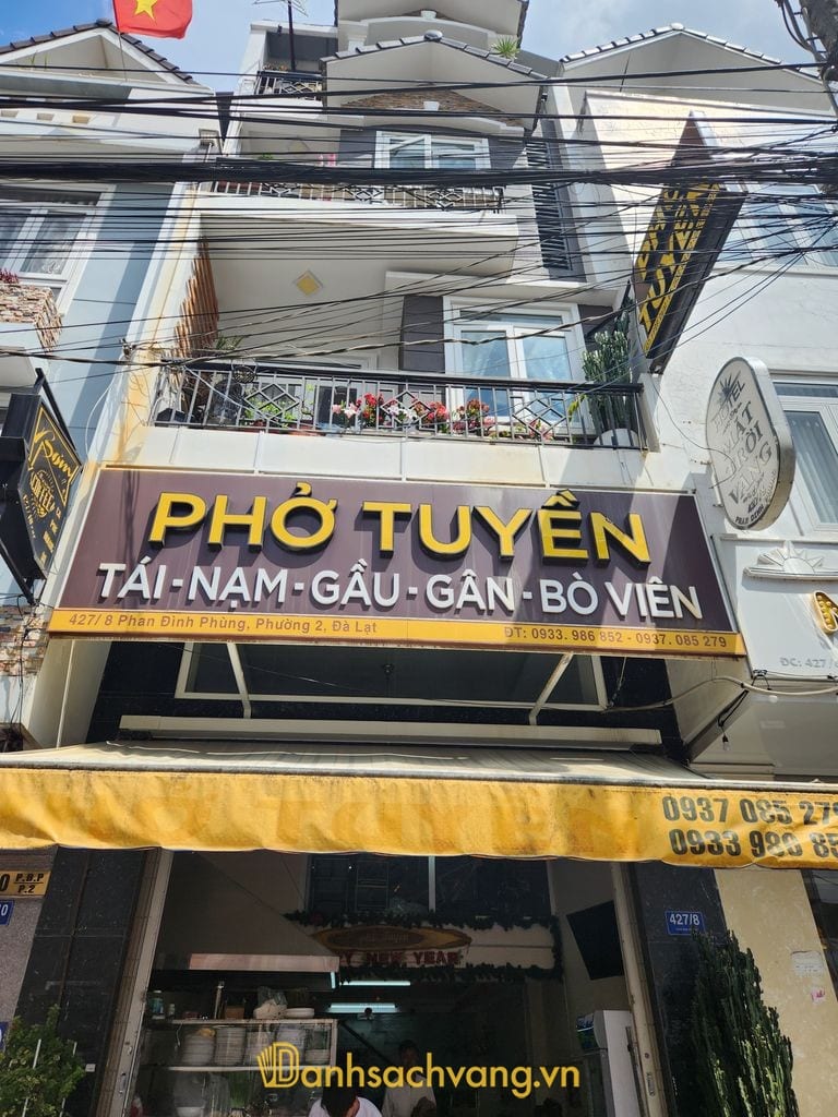 Phở Tuyền - quán phở ngon ở Lâm Đồng trên đường Phan Đình Phùng