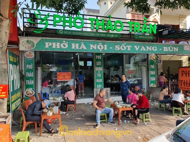 Phở Thảo Trần 31 Duy Tân - quán phở ngon ở Nghệ An