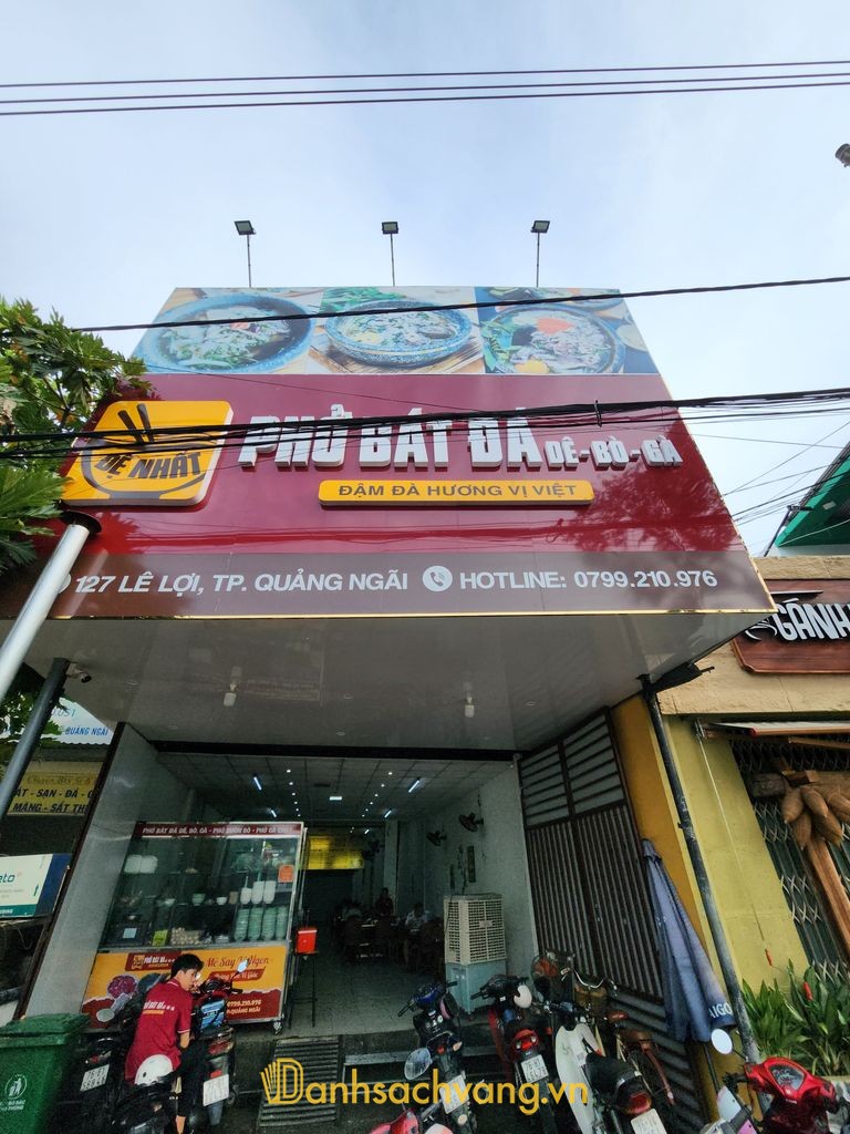 Phở Bát Đá - quán phở tại 127 Lê Lợi Cẩm Thành Quảng Ngãi