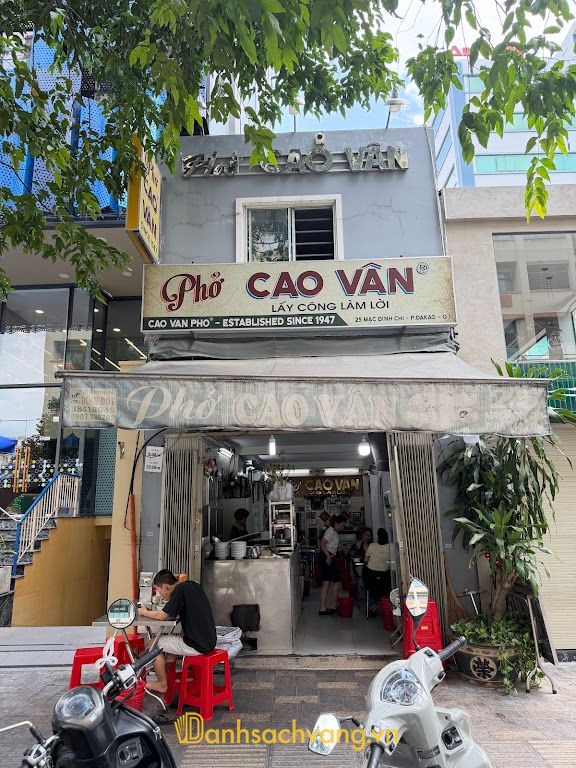 Phở Cao Vân - quán phở ngon ở TPHCM tại Mạc Đĩnh Chi