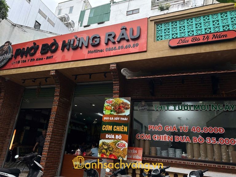 Phở Bò Hùng Râu - quán phở bò ở Đắk Lắk trên đường Y Bih Alêô
