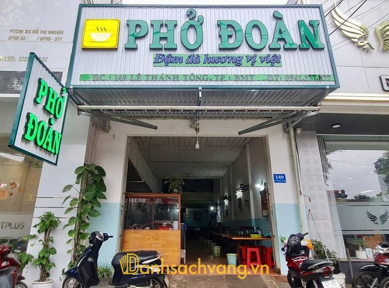 Quán Phở Đoàn - địa chỉ ăn phở trên đường Lê Thánh Tông Đắk Lắk