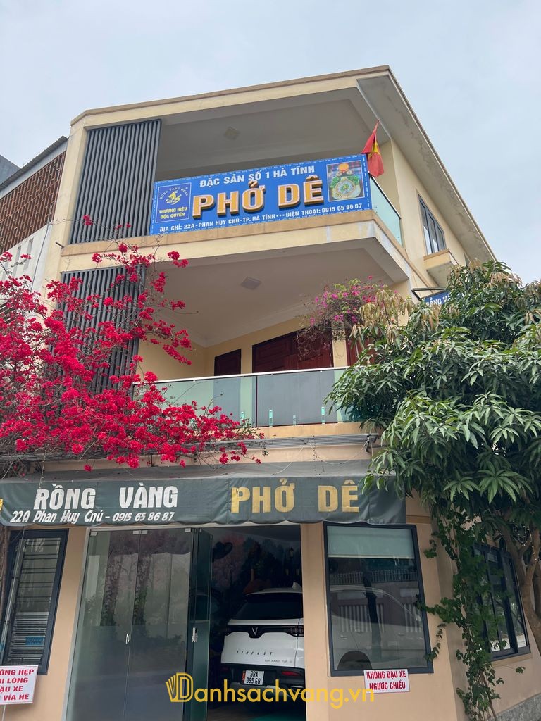 Phở Dê Rồng Vàng - địa chỉ ăn phở dê tại Thành Sen Hà Tĩnh