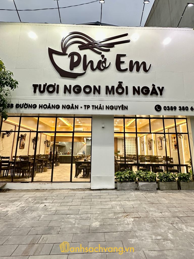 Phở Em - quán phở bò trên đường Hoàng Ngân Thái Nguyên