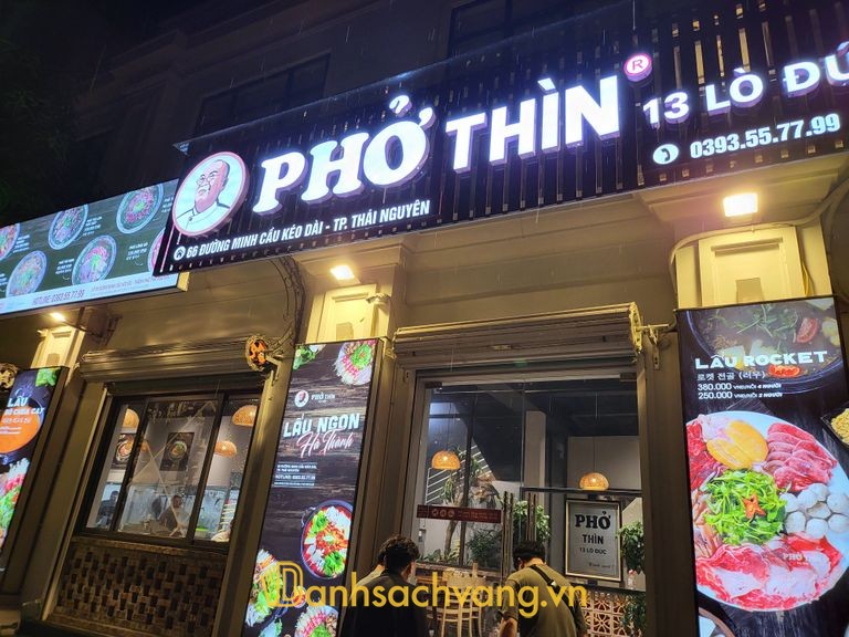 Phở Thìn 13 Lò Đúc - quán phở bò phong cách Hà Nội tại Thái Nguyên